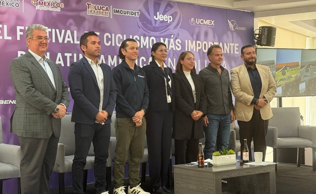 Figuras clave de la industria y el gobierno de Toluca presentaron oficialmente el evento que impulsa la movilidad sustentable. Foto Especial