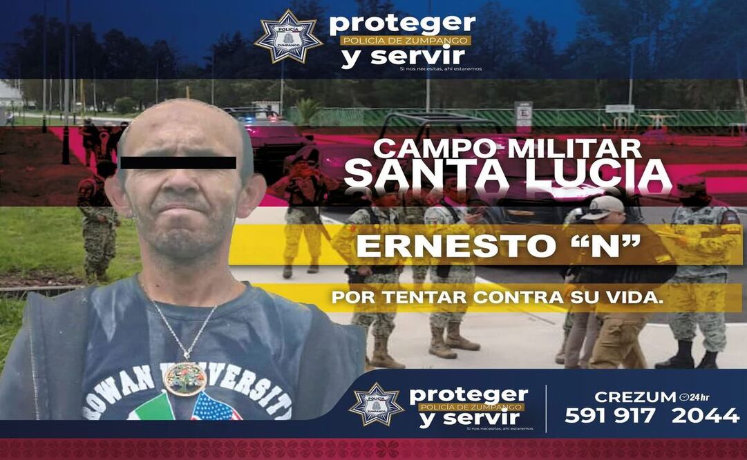 El hombre subió a un tanque de agua / Foto: Especial