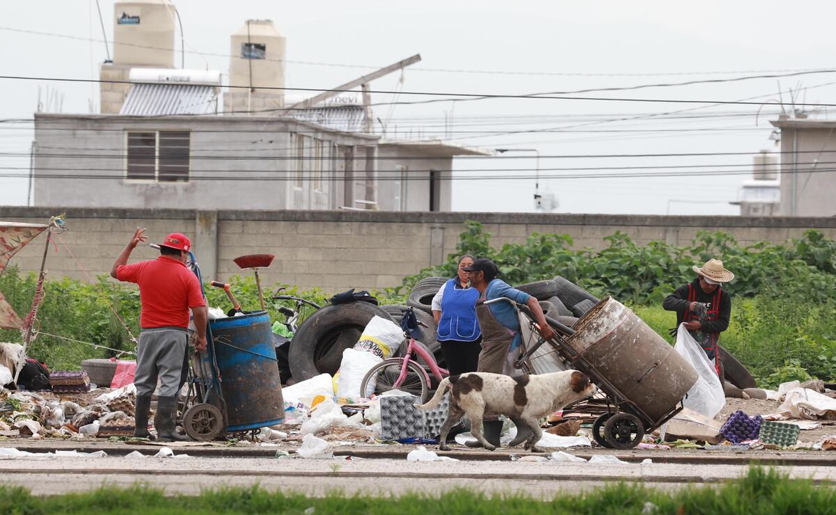 1 mil 500 toneladas de basura son retiradas de la Central de Abasto mensualmente. Foto: Alejandro Vargas / El Universal Estado de México