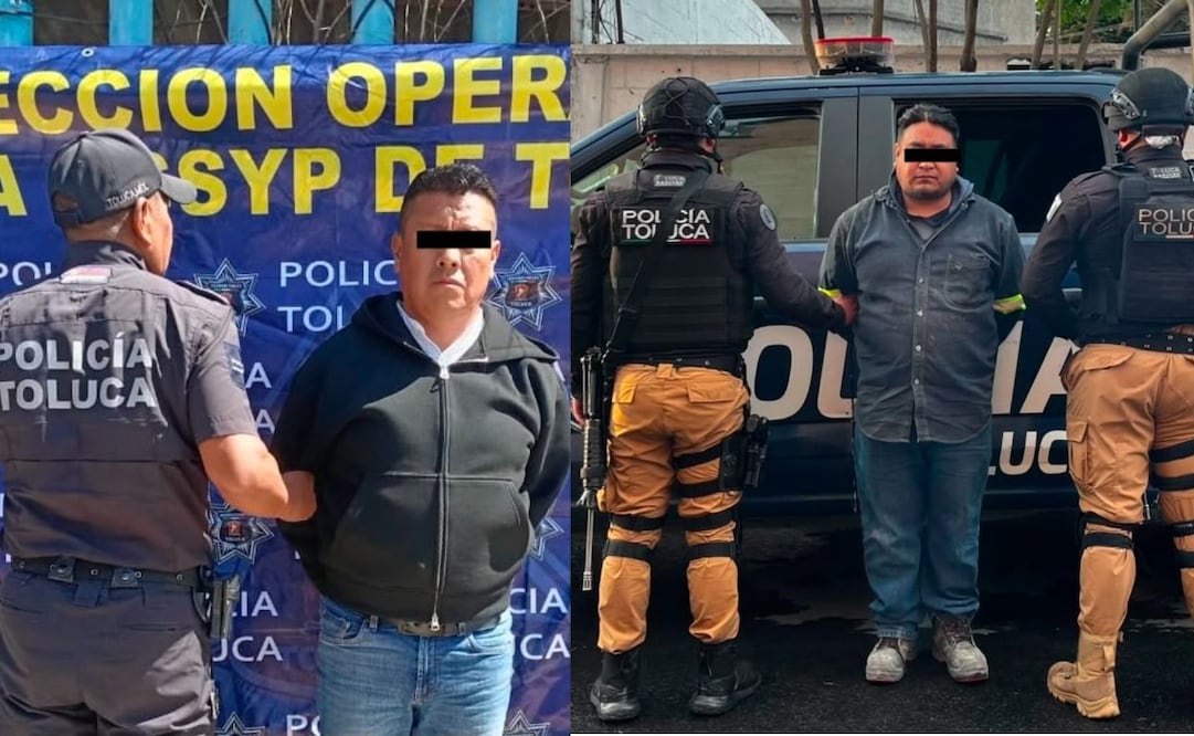 Recuperan dos vehículos robados y detienen a conductores en Toluca. Foto especial