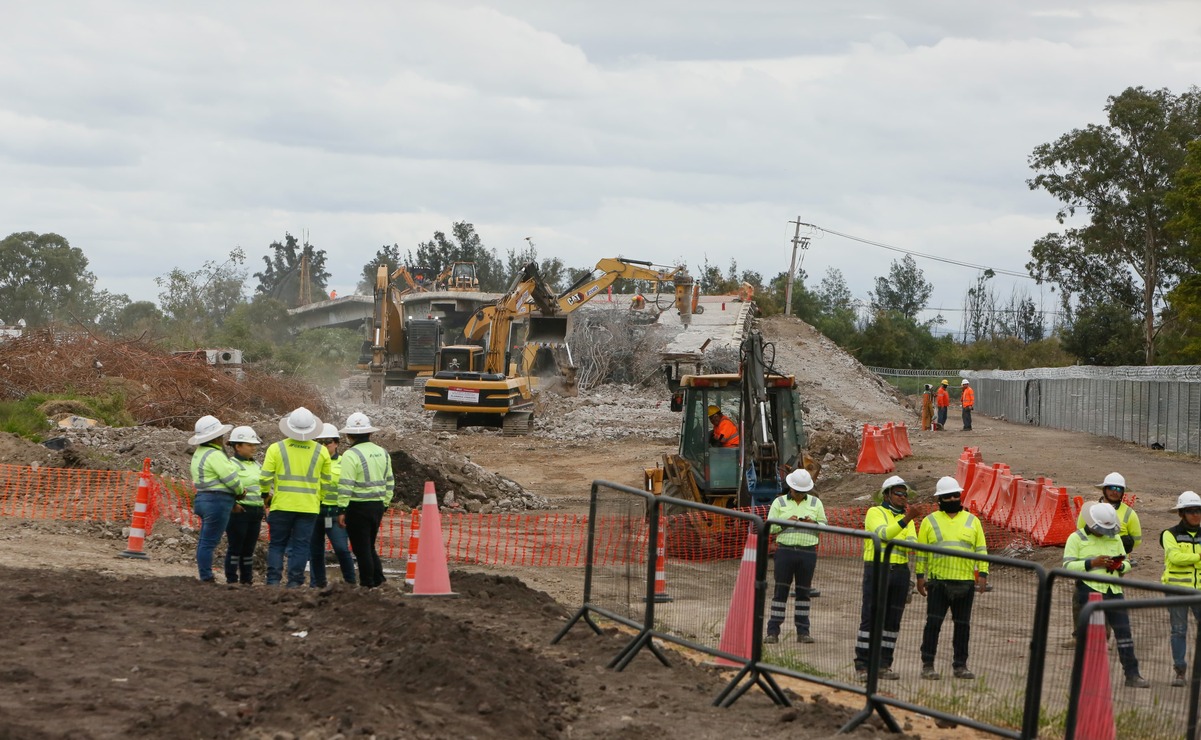 La primera de las estructuras, en el sentido de Nezahualcóyotl a Ecatepec, concluirá en mayo del 2026. Foto: Darío Luna / El Universal Estado de México