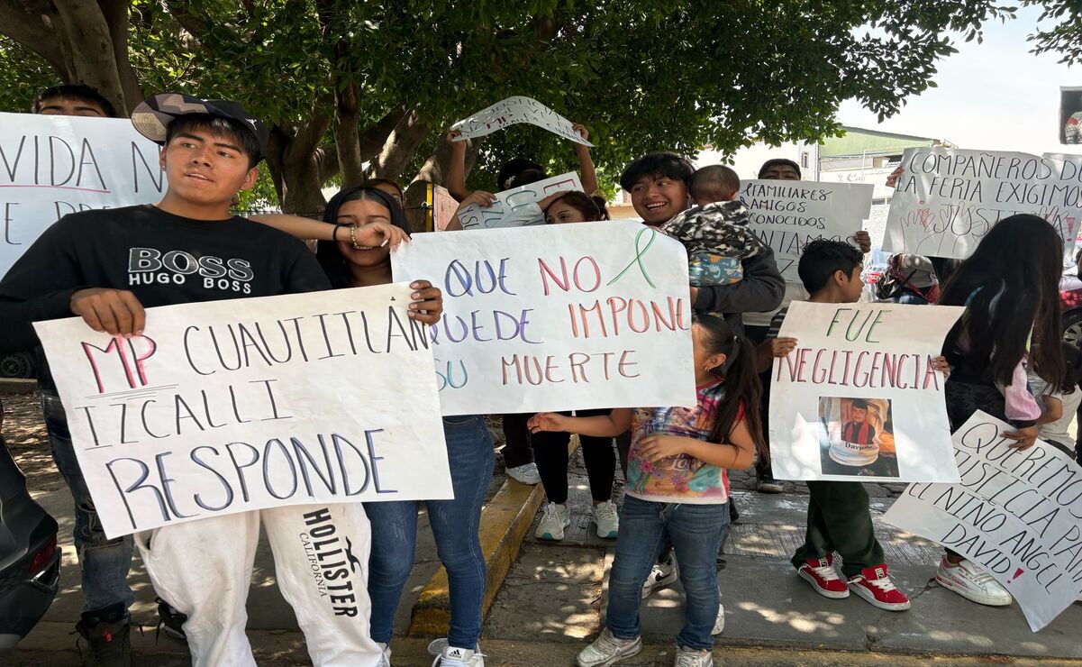 "¡Justicia para David!": Vinculan a proceso a Adrián “N” tras la muerte de menor electrocutado en Feria de Huehuetoca