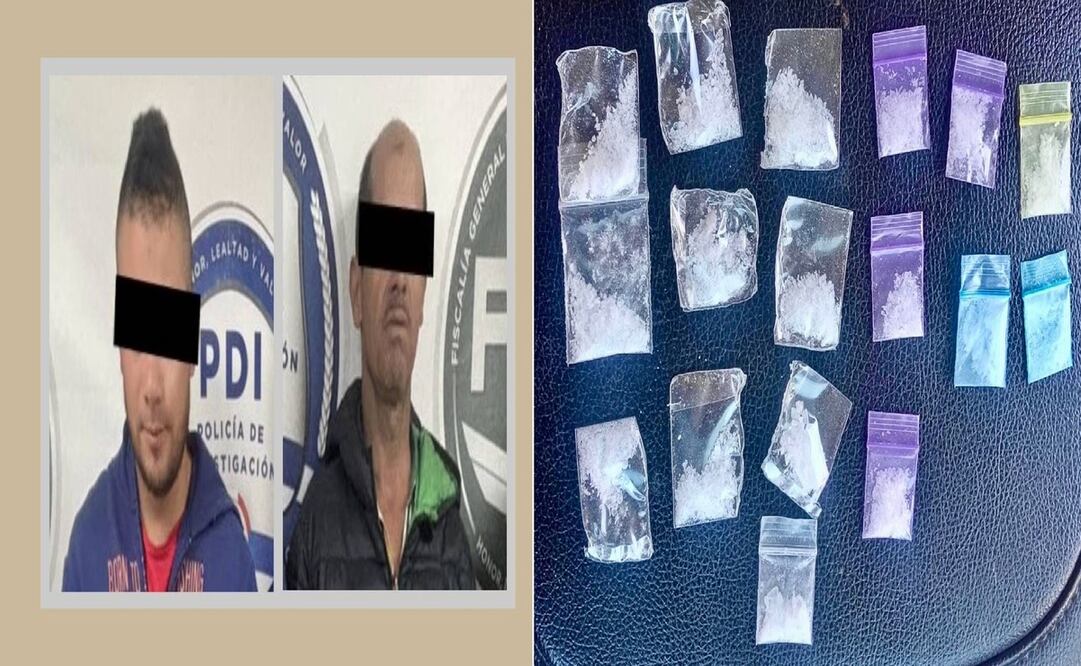 Los detenidos se identificaron como ciudadanos colombianos de nombres Pedro “N” y Rodolfo “N”, de 26 y 53 años. Foto: Especial