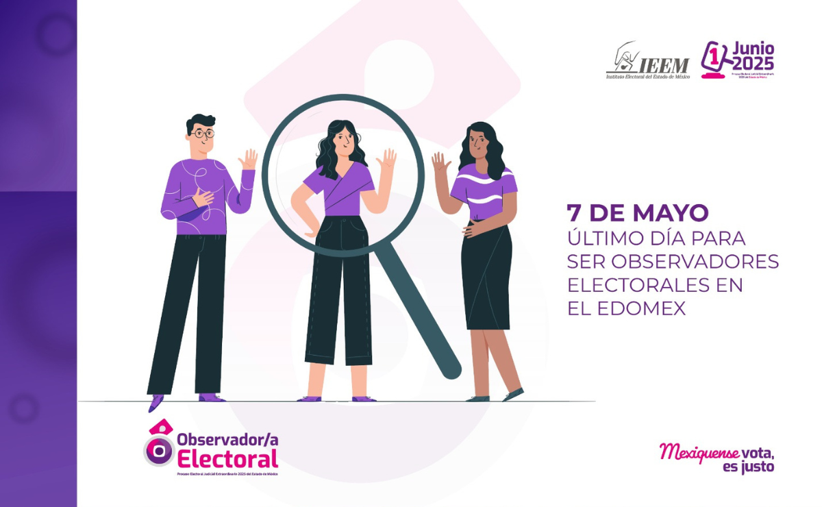 La ciudadanía del Estado de México puede participar activamente en el proceso electoral como observadores hasta el cierre del registro. Foto: Especial