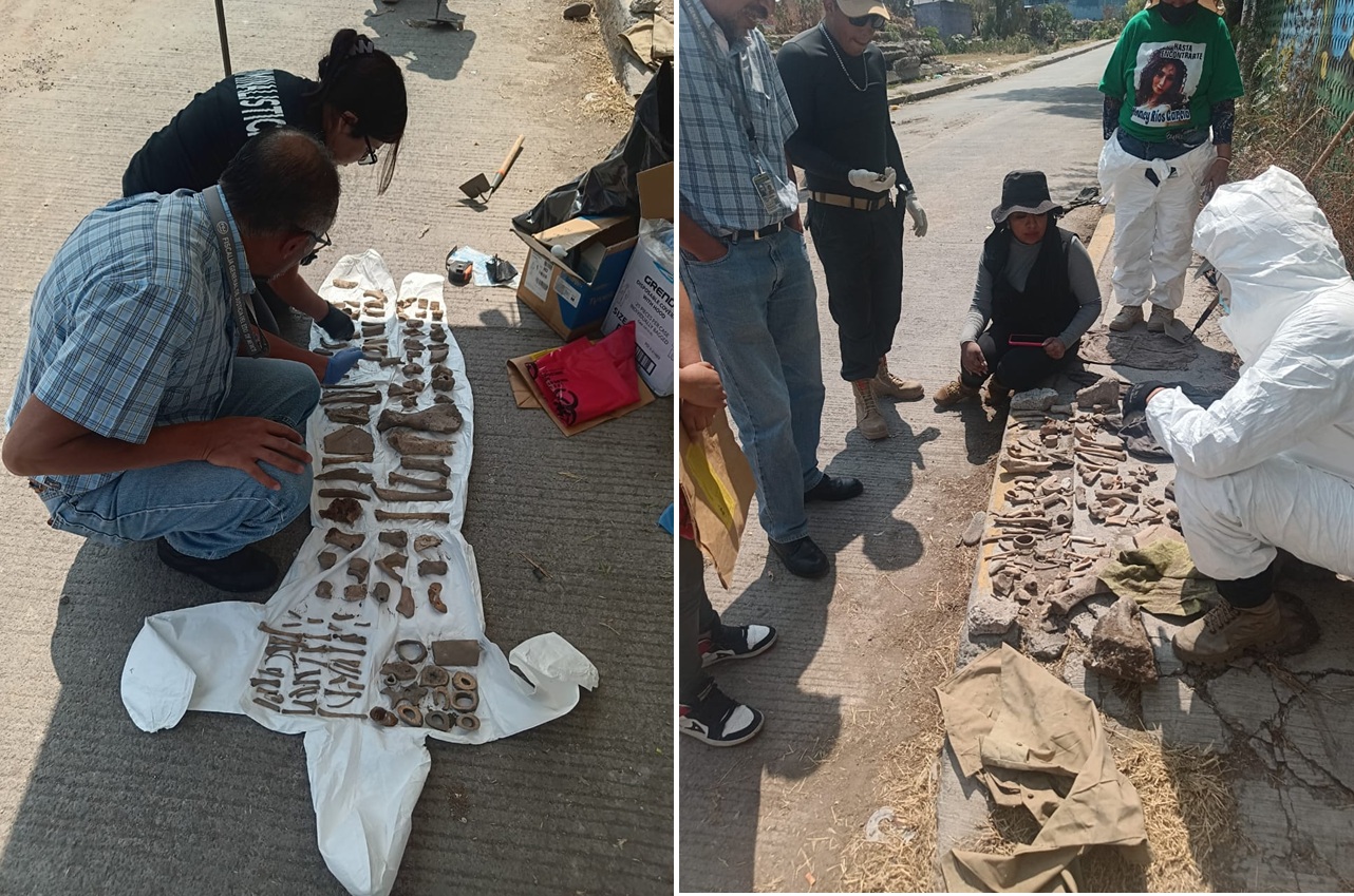 Se encontraron aproximadamente 80 presuntos restos óseos en el Canal de Chapultepec, Ecatepec. Foto Especial