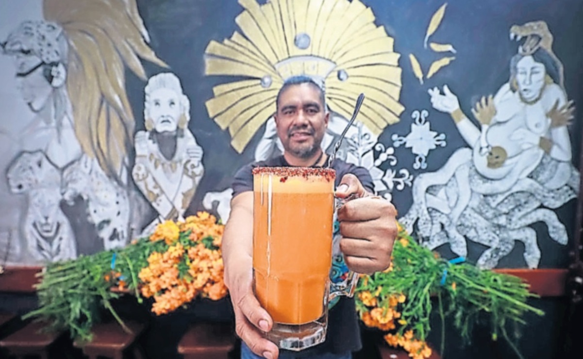 Celebra el Día de Muertos con un toque ancestral: Pulque de cempasúchil