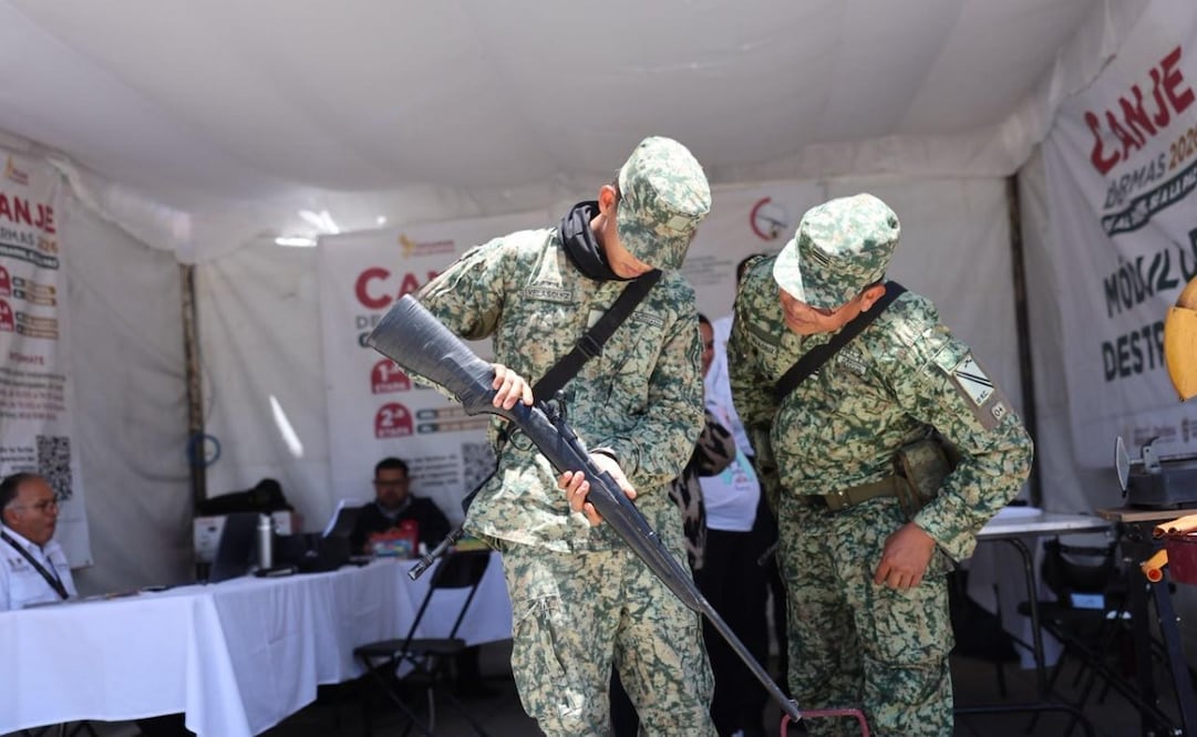 El Canje de armas es un programa estatal. Foto Especial