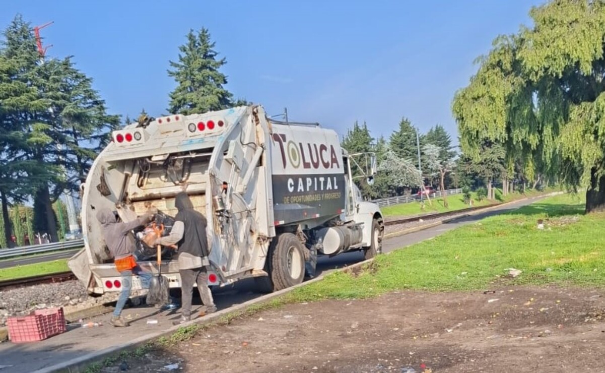Toluca contiene el foco de basura en Paseo Tollocan para evitar riesgos sanitarios