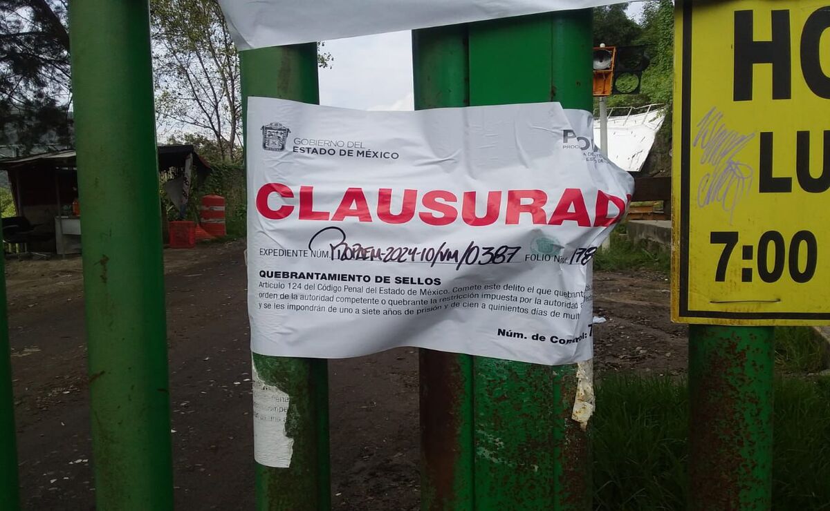 Clausuran basurero de Rincón Verde en Naucalpan Foto: Especial