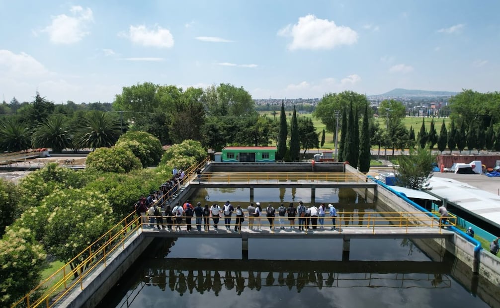 El nuevo espacio natural en Sierra Hermosa alimentado con agua tratada que ya alberga aves y fauna silvestre. Foto Especial