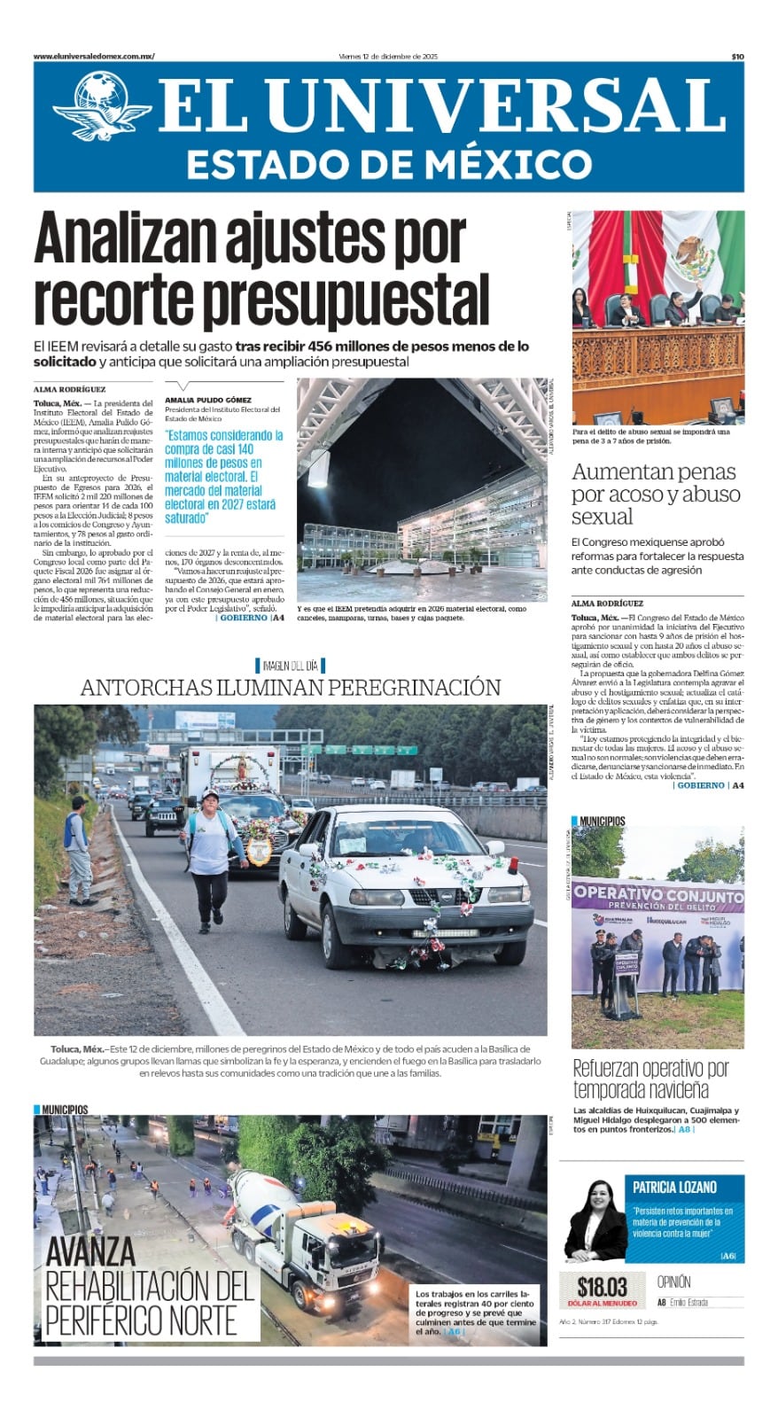 Portada 12 de diciembre de 2025