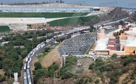 Pavimentación de Periférico Norte afecta movilidad en parque industrial San Martín Obispo 