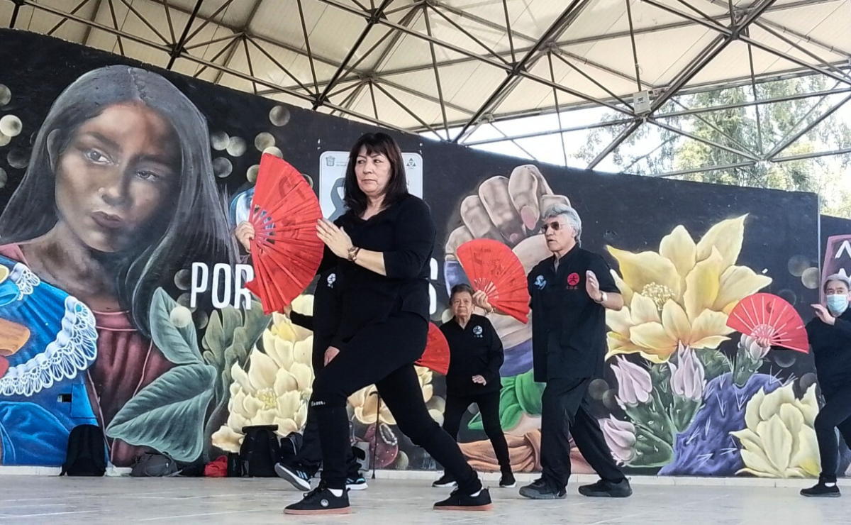 Adultos mayores en Cuautitlán Izcalli mejoran su movilidad, concentración y equilibrio gracias al Tai Chi. Foto: Rebeca Jiménez