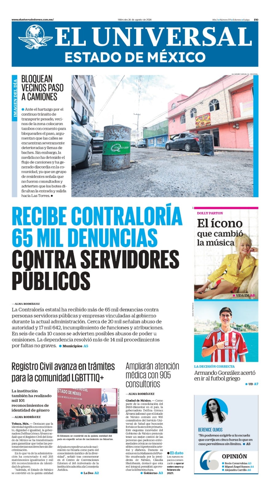 Portada 26 de agosto de 2026