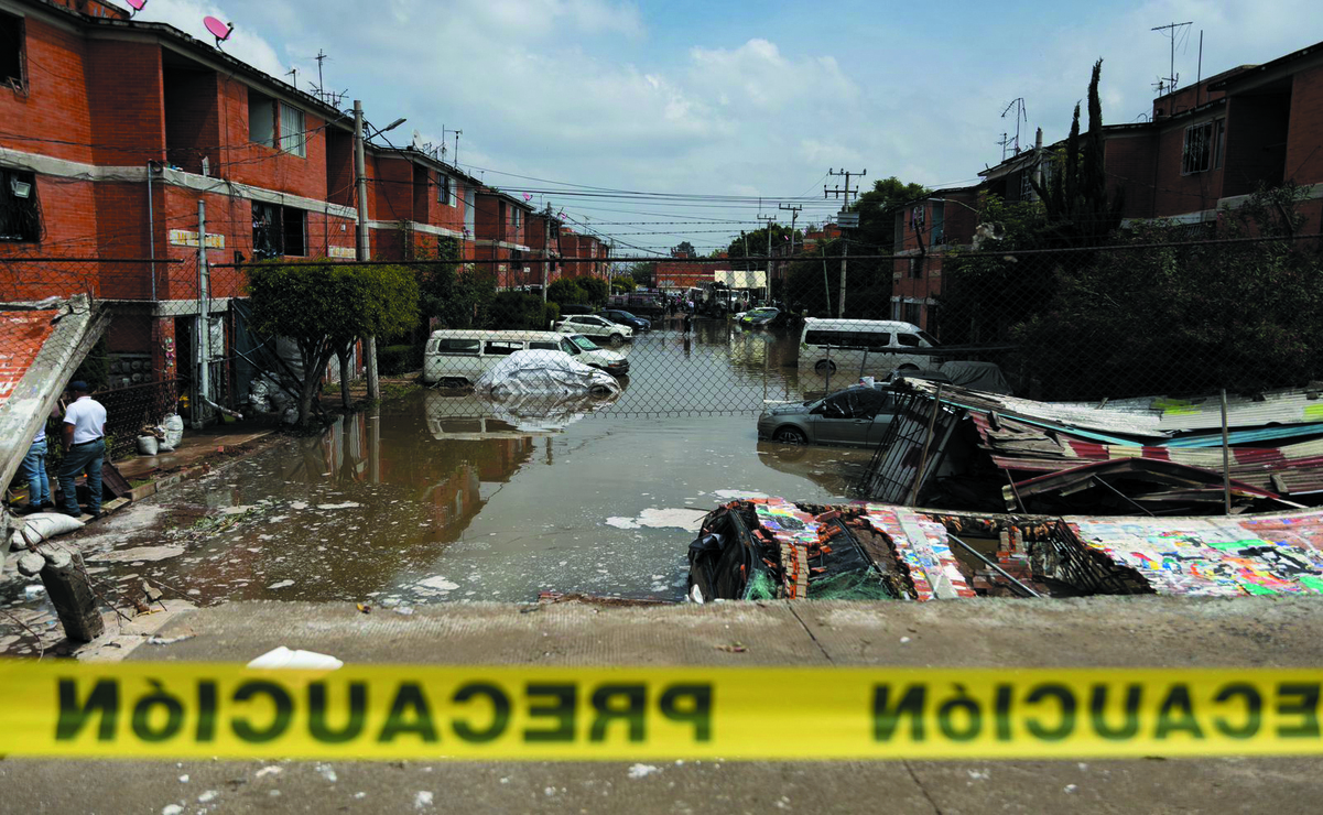 El agua alcanzó el metro de altura / Foto Hugo Salvador