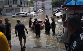 Continúa OPDM, PC y Bomberos con labores de atención y rescate por afectaciones de lluvias en los Reyes Ixtacala 