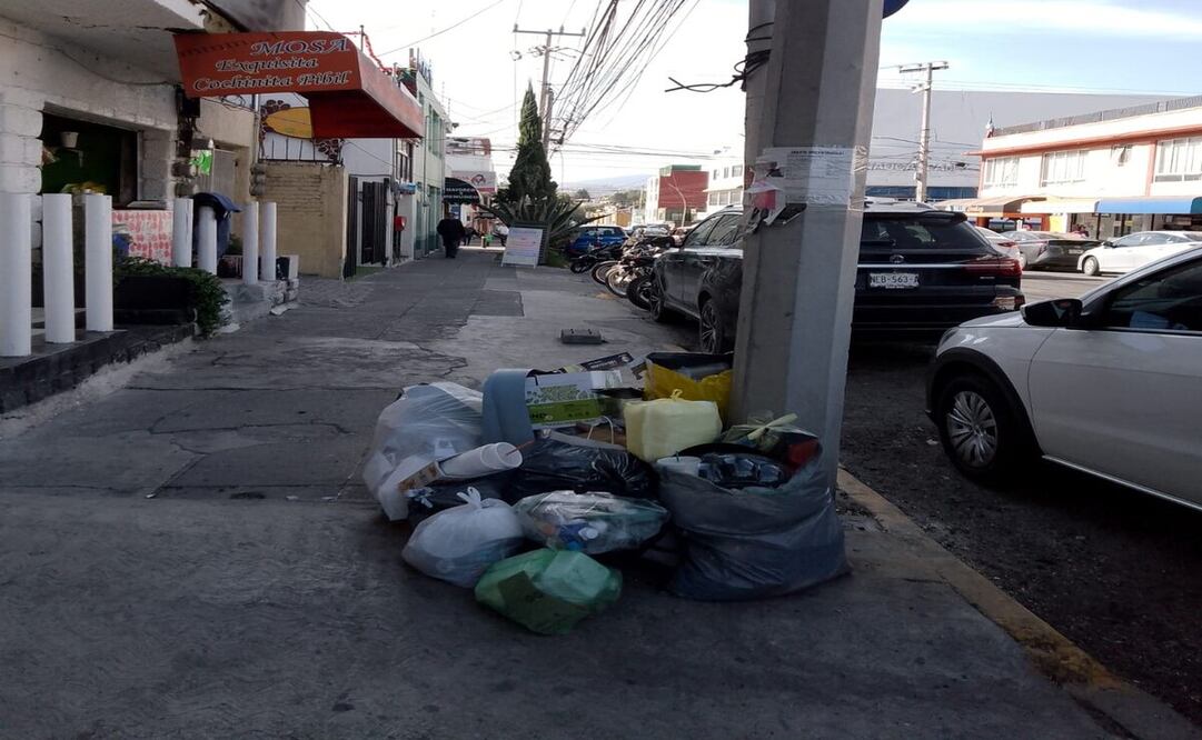 Los montones de basura se acumulan en esquinas, en las canastillas de cada calle y dentro de las casas de Naucalpan. Foto: Rebeca Jiménez