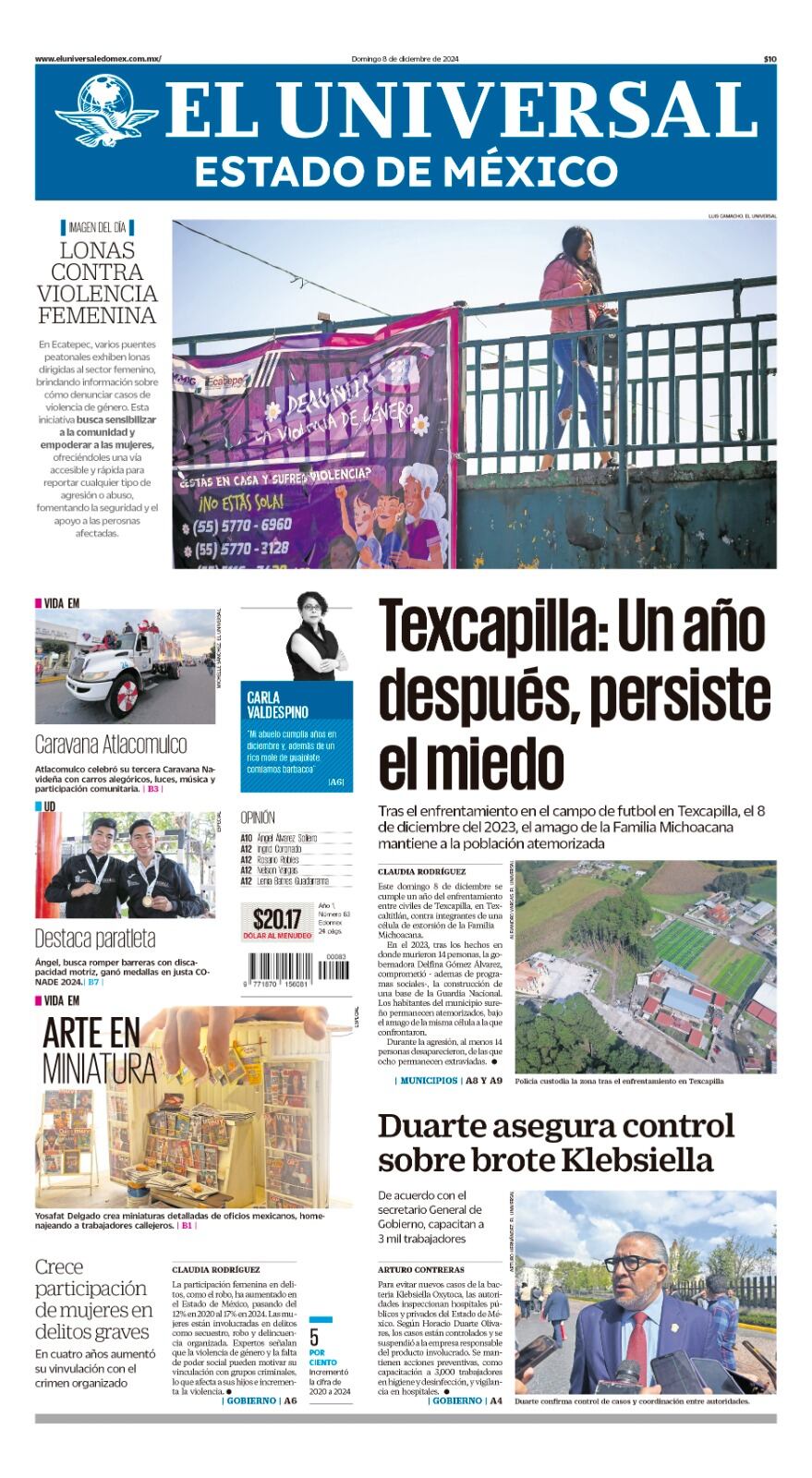 Portada Edomex 08 de diciembre