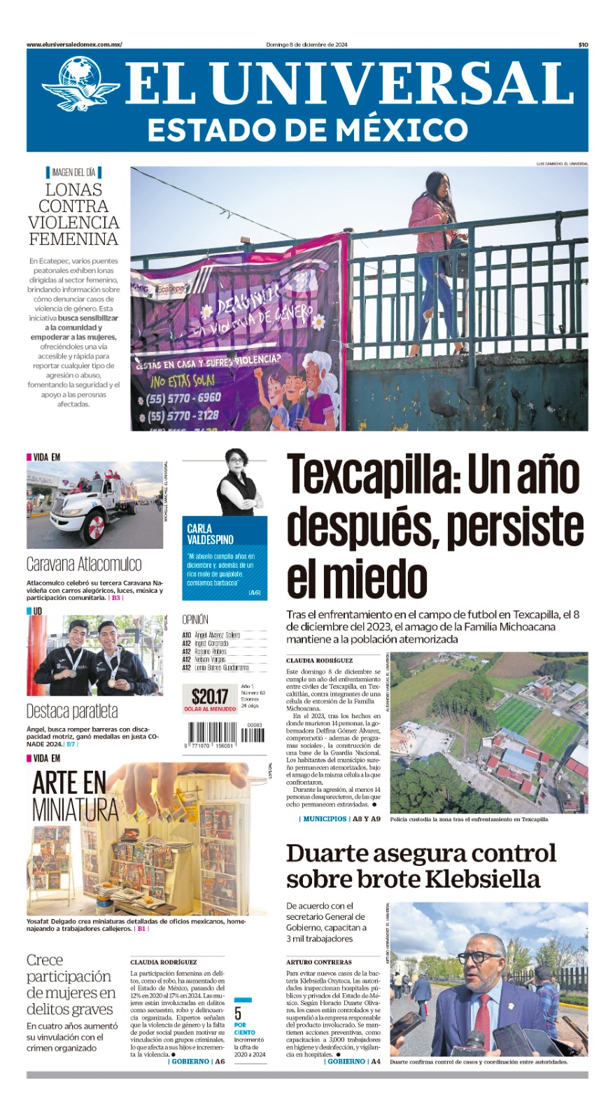 Portada Edomex 08 de diciembre