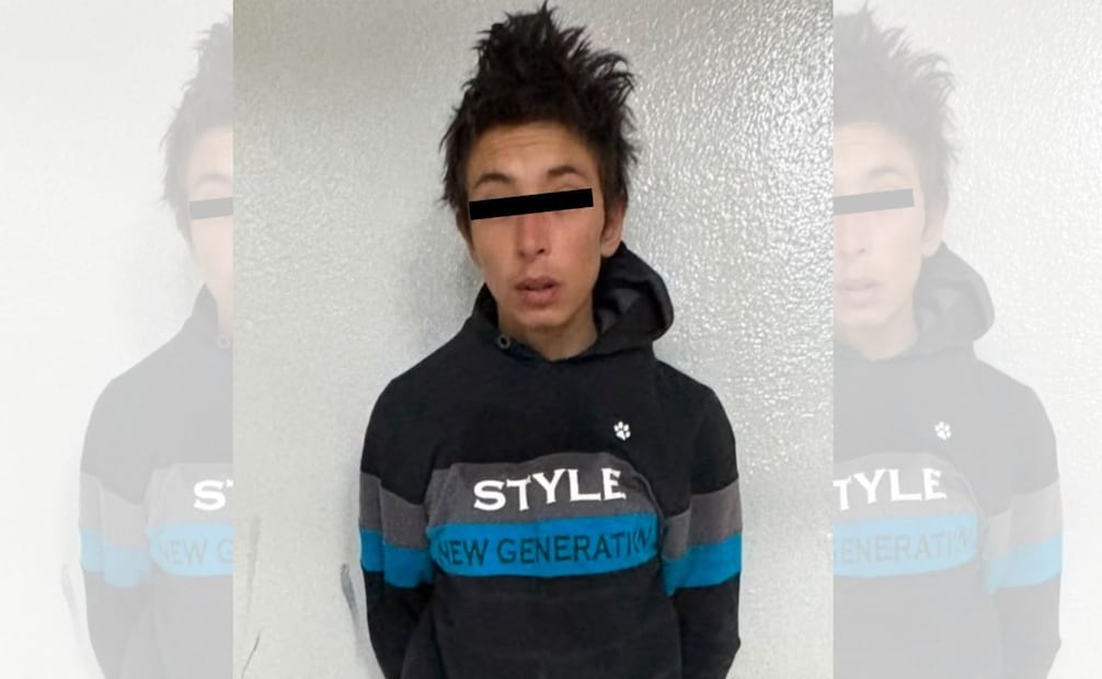 Luis Esteban "N", de 19 años, fue arrestado en la colonia Ciudad Cuauhtémoc tras un intento de fuga. Foto Especial