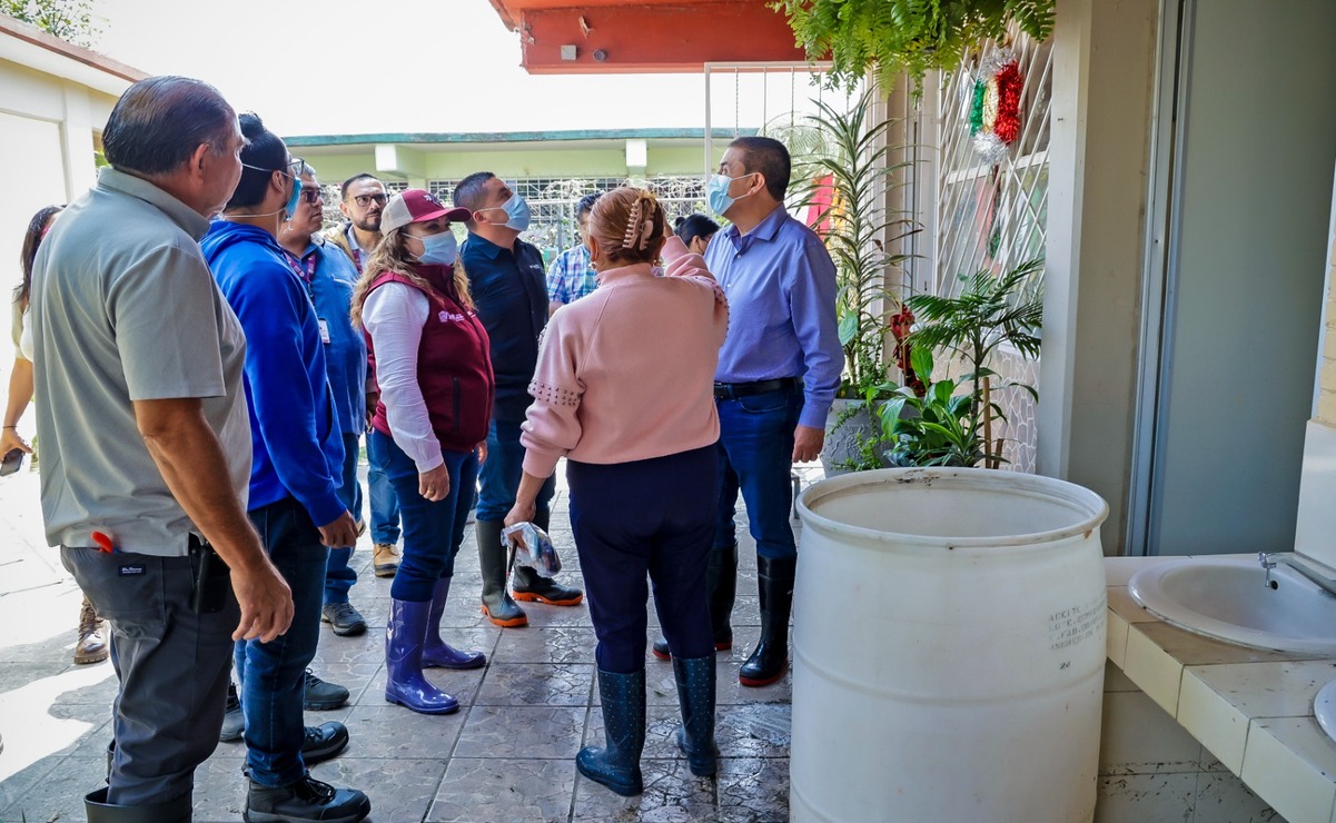 El gobierno municipal de Nezahualcóyotl instaló módulos para entregar calzado / Foto Especial