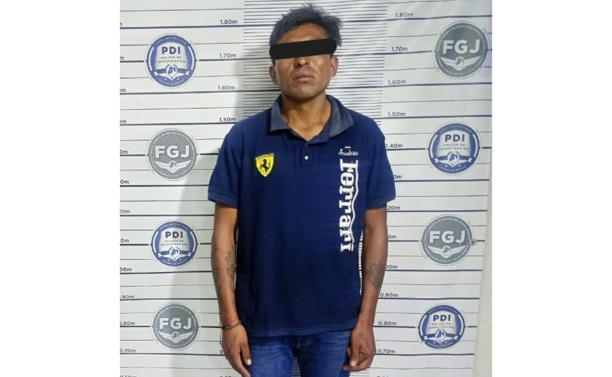 Operativo exitoso: tras una intensa persecución, se logra la detención de un presunto ladrón de autos en Ixtlahuaca. Foto: Especial