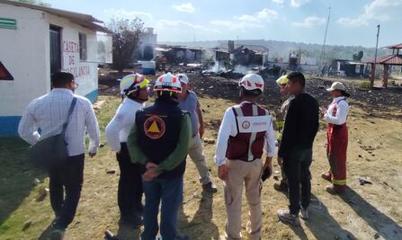 Explosión en Tultepec está controlada: Protección Civil