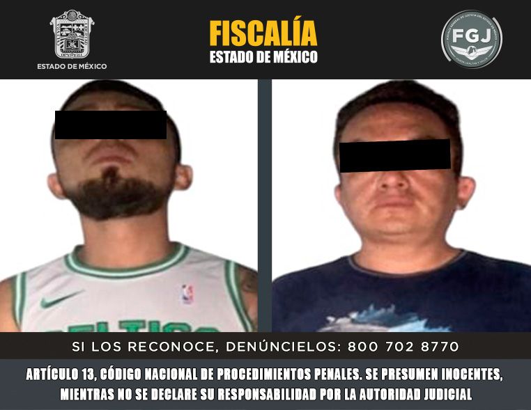 Daniel Iván “N” e Israel “N”, fueron detenidos por policías de la Secretaría de Seguridad estatal, al presuntamente ser sorprendidos transportando bolsas en cuyo interior había perros fallecidos