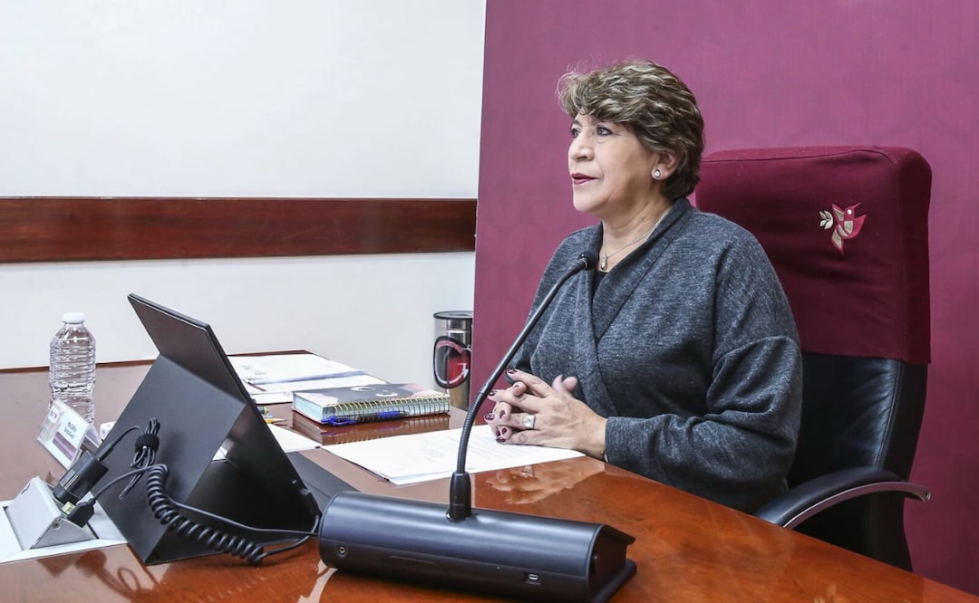 La gobernadora Delfina Gómez celebra la reducción del 26% en homicidios dolosos en el Edomex Foto: Especial