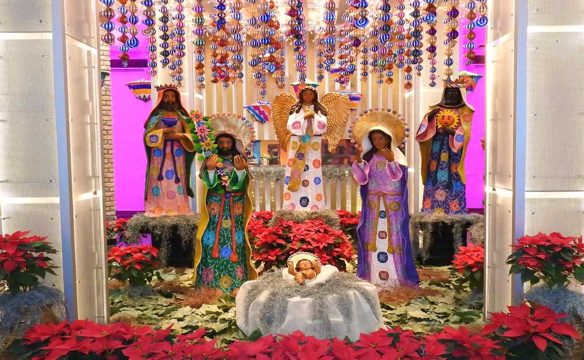 La tradición de colocar el nacimiento, nació en Greccio, Italia, en el invierno de 1223. Foto: Ivan Monroy