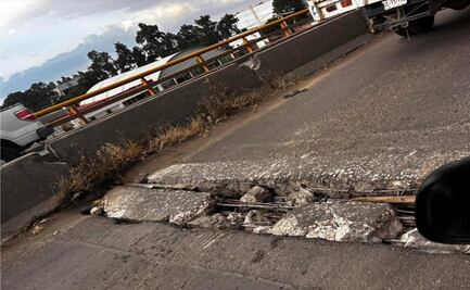 ¡Alerta en Cuautitlán! El puente Madero, inestable y fracturado, suspende la circulación vehicular