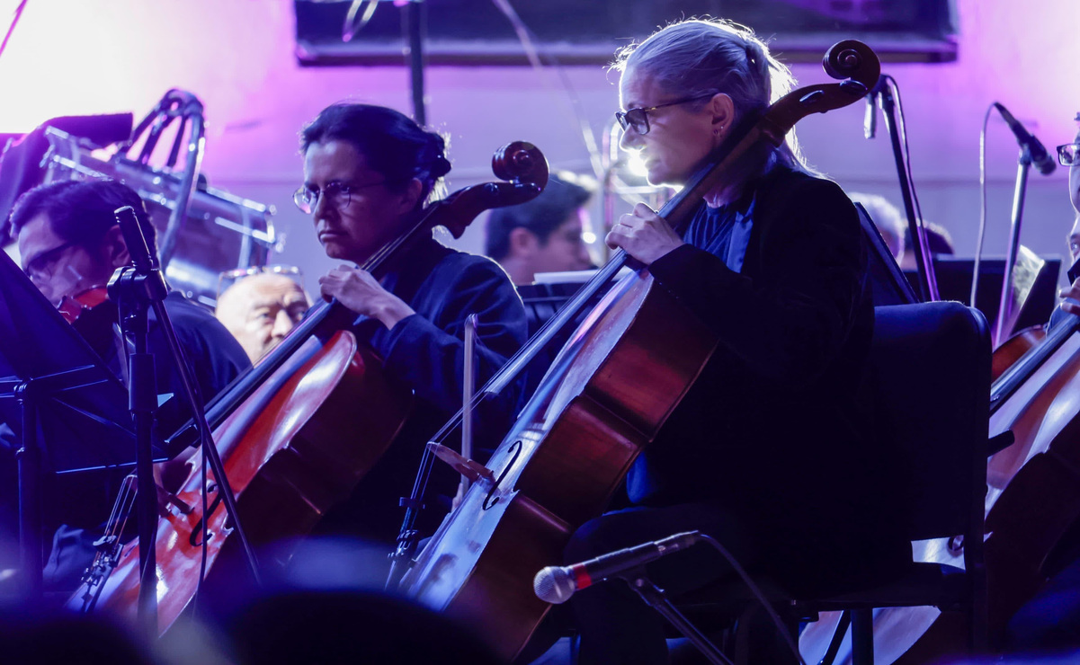 En el cierre del concierto, la Orquesta Sinfónica del Estado de México interpretó la célebre obra "Los planetas", de Gustav Holst. Foto: Especial