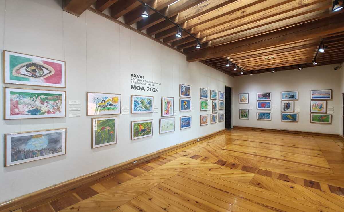El Museo Nishizawa exhibe las 50 obras ganadoras del Concurso Internacional Pintura Infantil MOA. Foto: Especial.