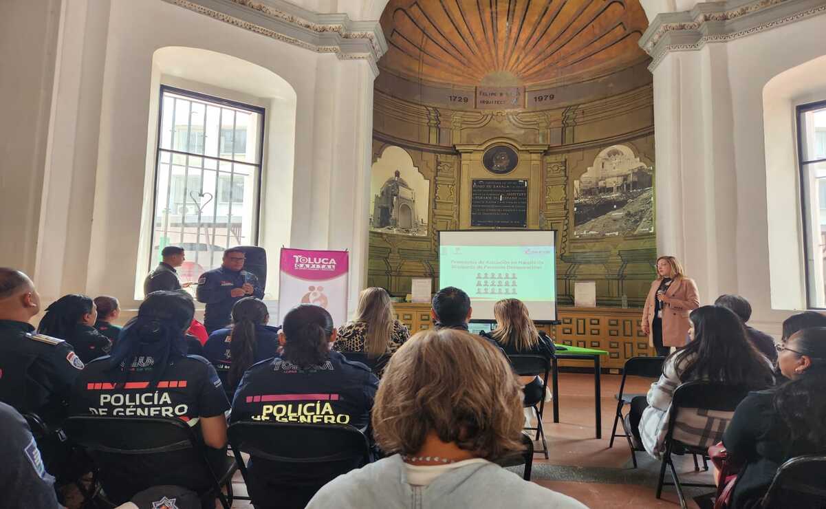Capacitan a servidores públicos de Toluca en búsqueda de personas