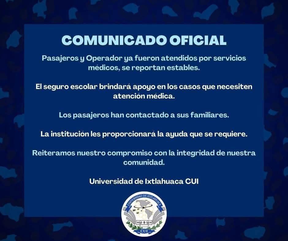 La universidad aseguró que, en caso de requerir atención especializada, se harán responsables de los gastos médicos. Foto Especial