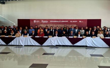 Alcaldes del Edomex firman convenio para controlar el crecimiento urbano