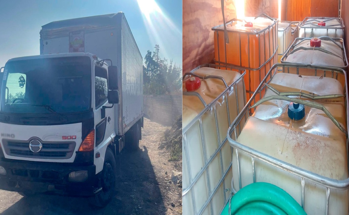 El hombre transportaba cerca de 10 mil litros de hidrocarburo en un camión. Foto: Especial