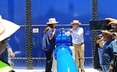Azucena Cisneros entrega tanque de agua en Ciudad Cuauhtémoc ¡Almacenará 5 millones de litros de agua!