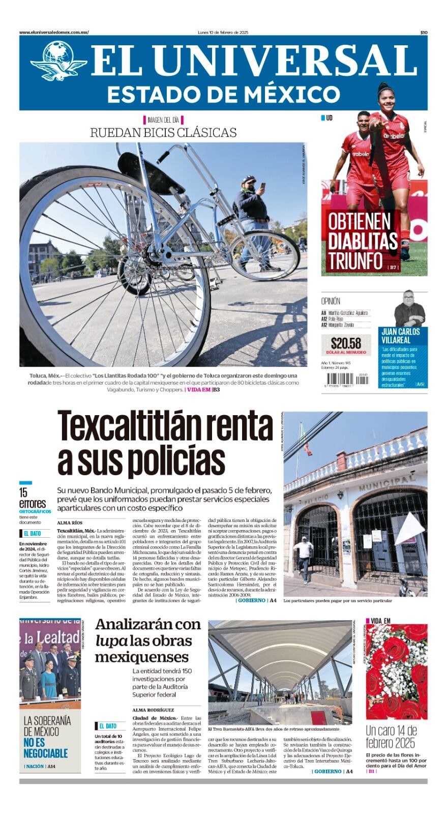 Portada 10 de febrero 2025