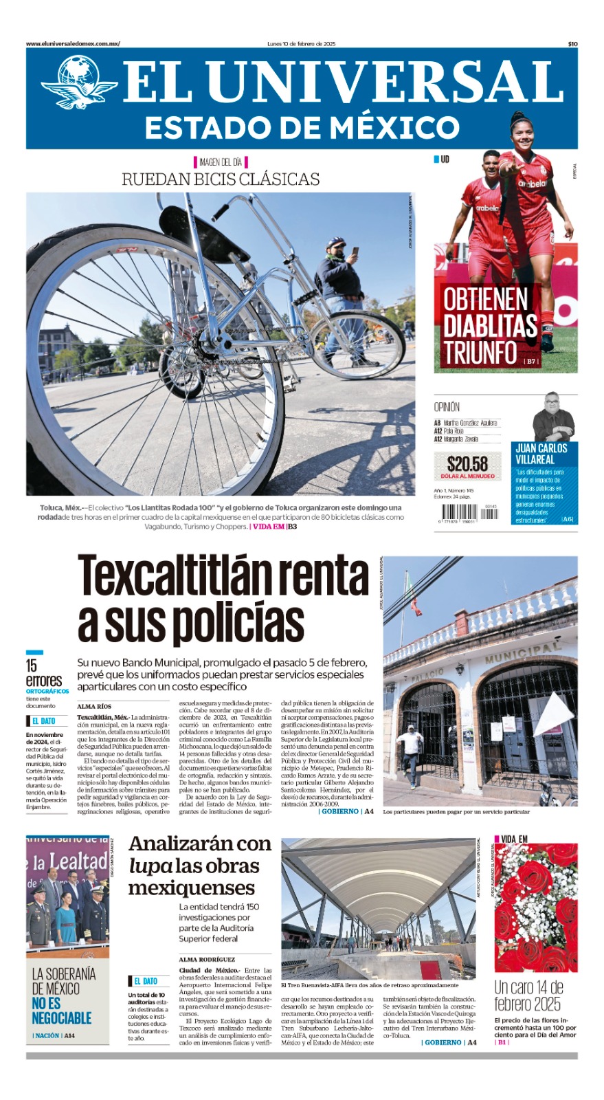 Portada 10 de febrero 2025