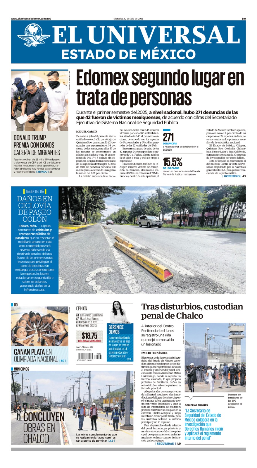 Portada 30 de julio 2025