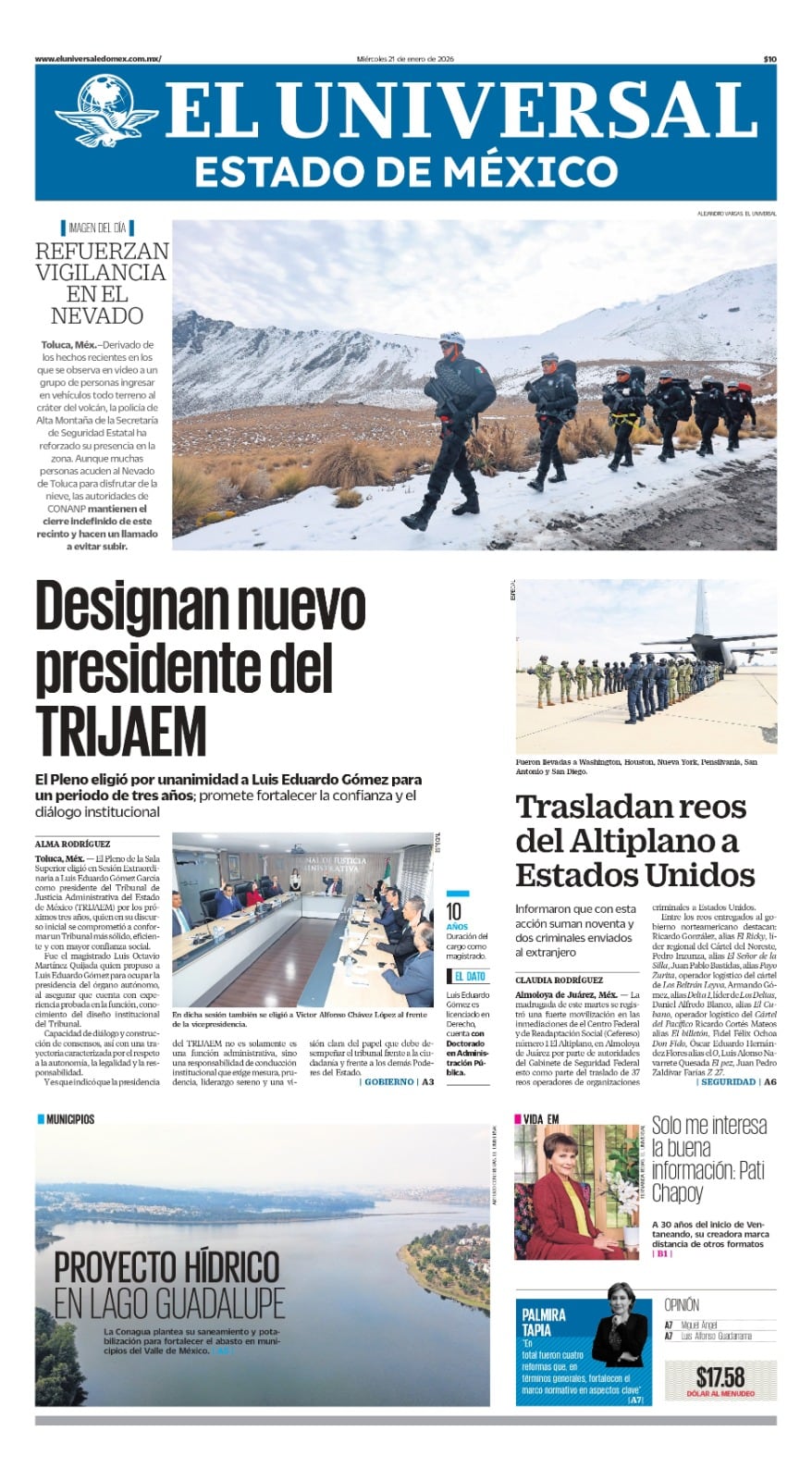 Portada 21 de enero de 2026