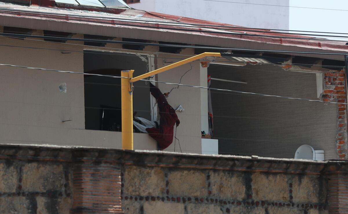 Una persona lesionada fue el saldo que dejó una explosión por acumulación de gas en una vivienda del fraccionamiento Los Álamos. Foto: Alejandro Vargas / El Universal Edomex