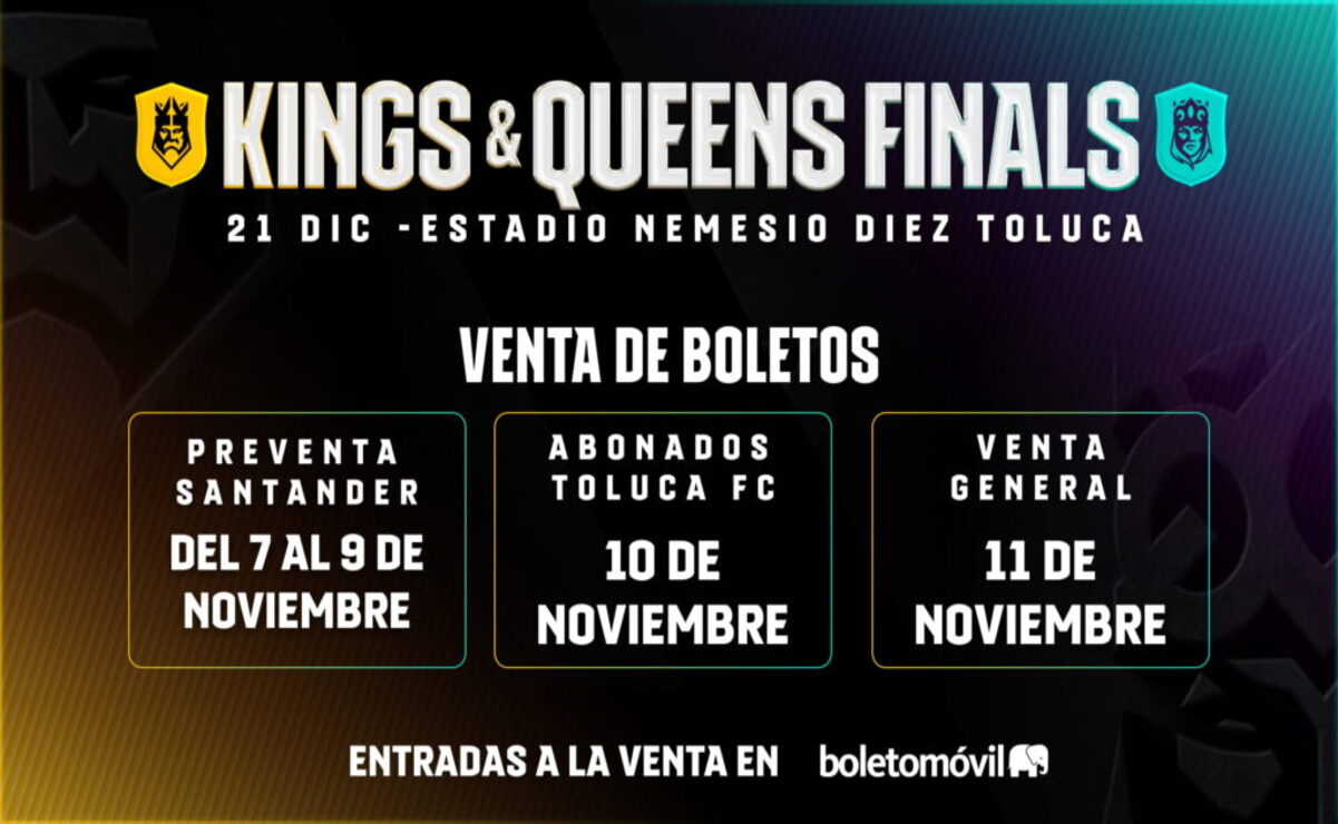 Habrá tres periodos para la venta de boletos de la  Kings & Queens Finals. Foto: queensleague