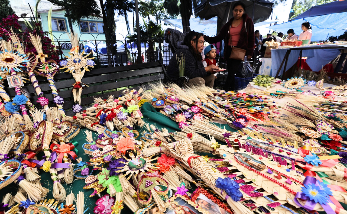 En la antigüedad, las palmas de Semana Santa eran símbolos de victoria, triunfo y realeza. Foto: Jorge Alvarado