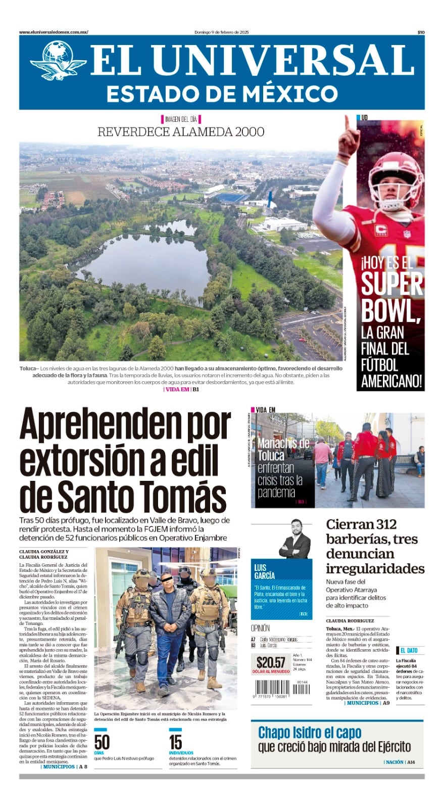 Portada Edomex 09 de febrero 2025