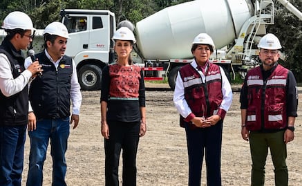 Sheinbaum y Delfina Gómez supervisan obras y acciones en Edomex