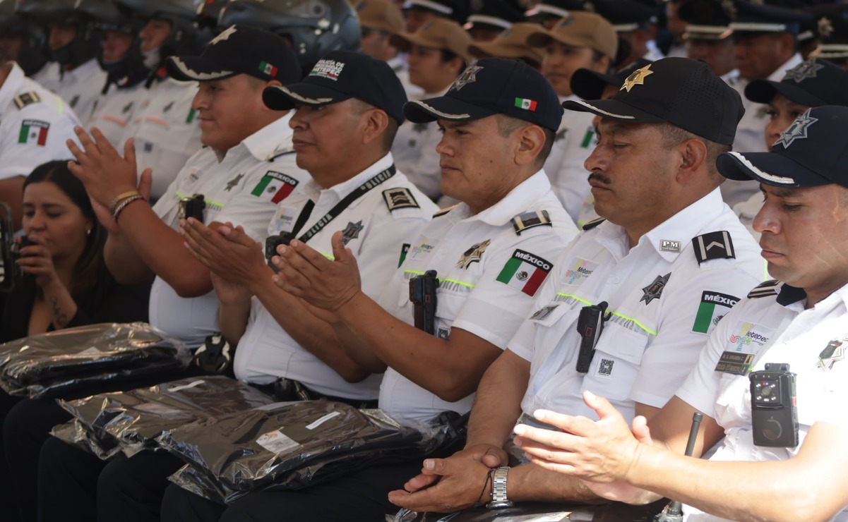 Con la mejora salarial más de 300 elementos también contarán con uniformes nuevos. Foto: Especial