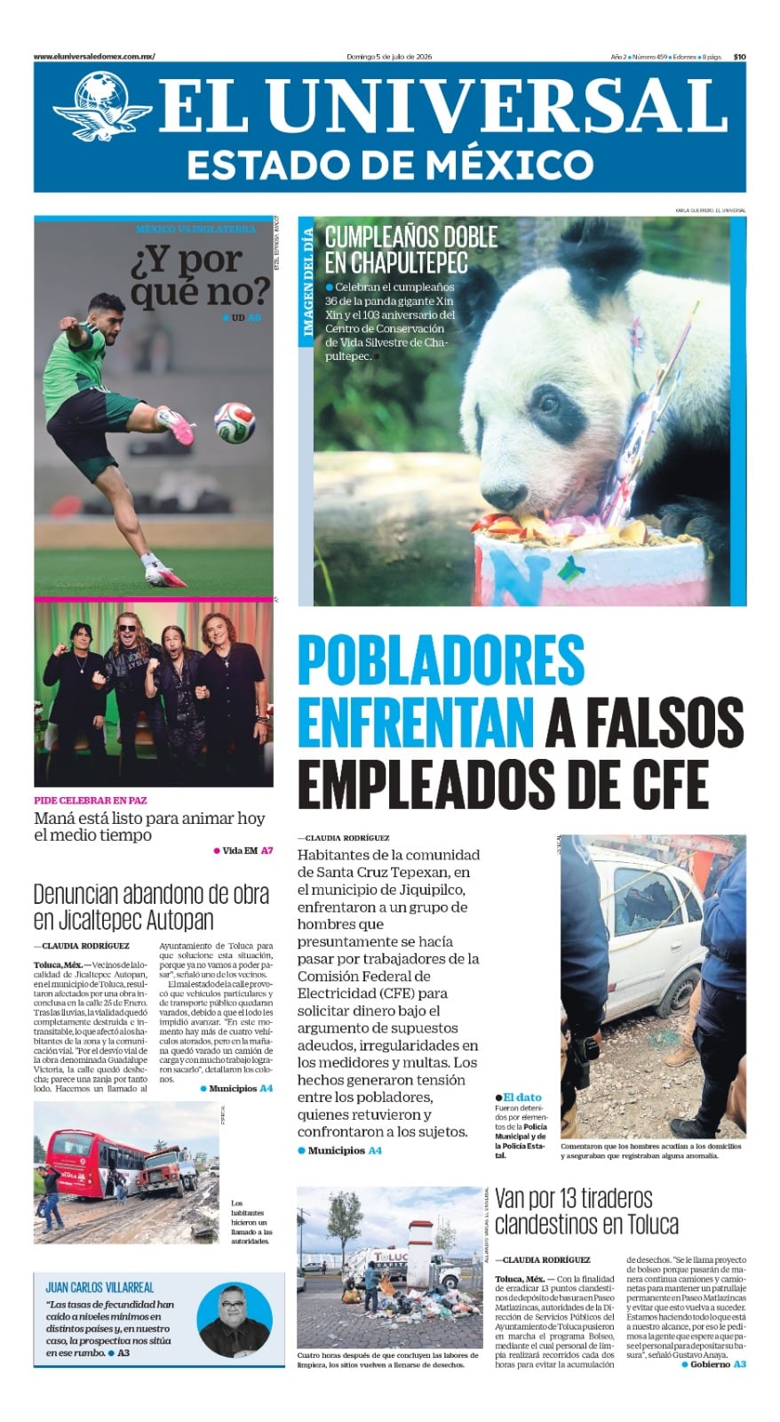 Portada del 05 de julio