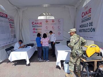 Canje de Armas 2026: Destruyen casi 2 mil artículos bélicos en su primera semana en el Edomex